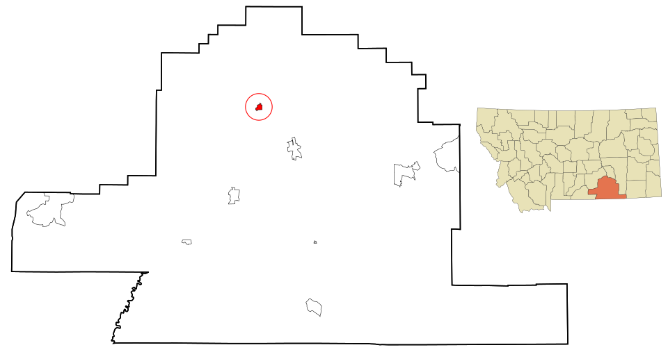 Locator map of Hardin