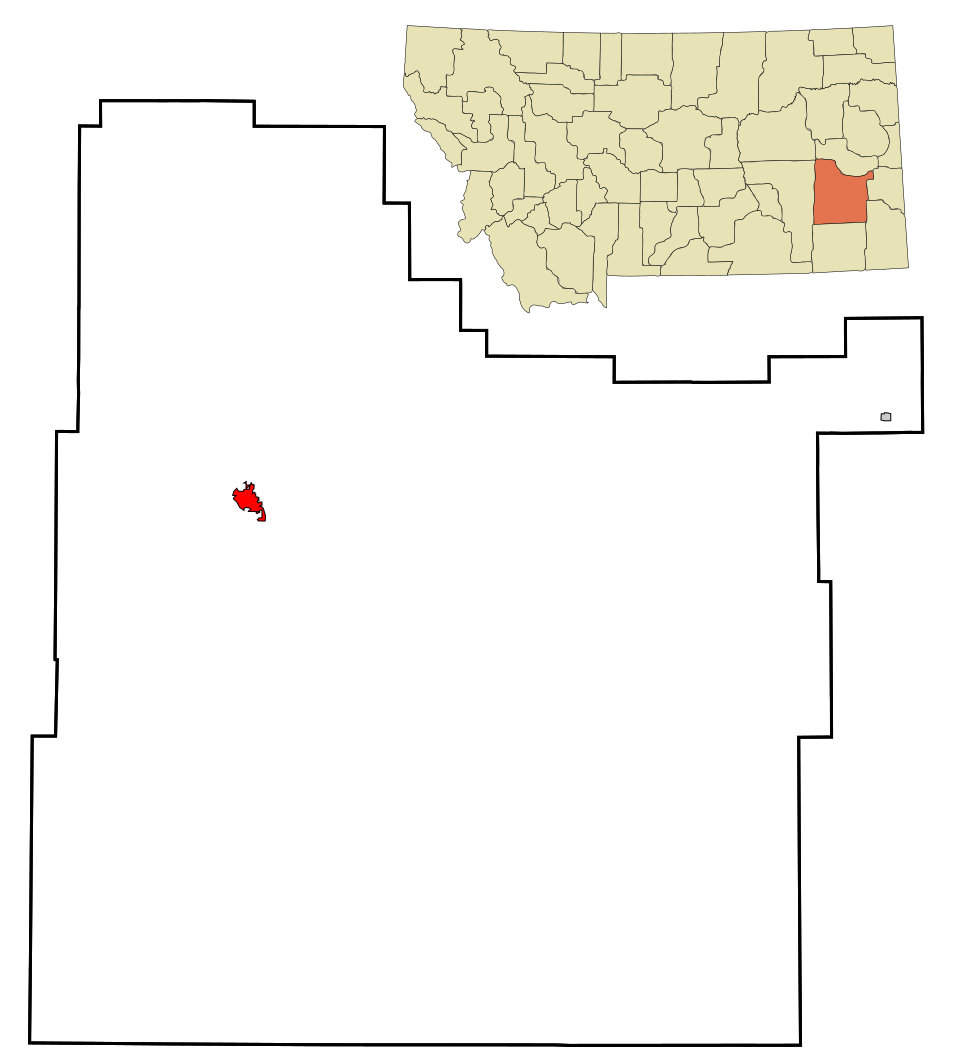 Map of Miles City