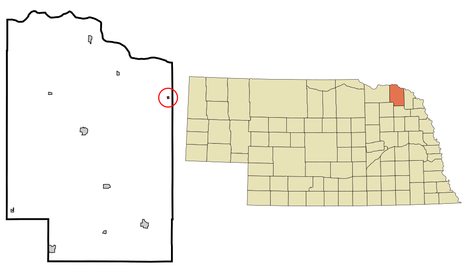 Locator map of Obert