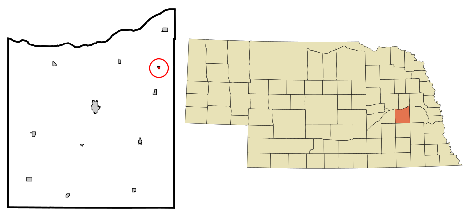 Locator map of Abie