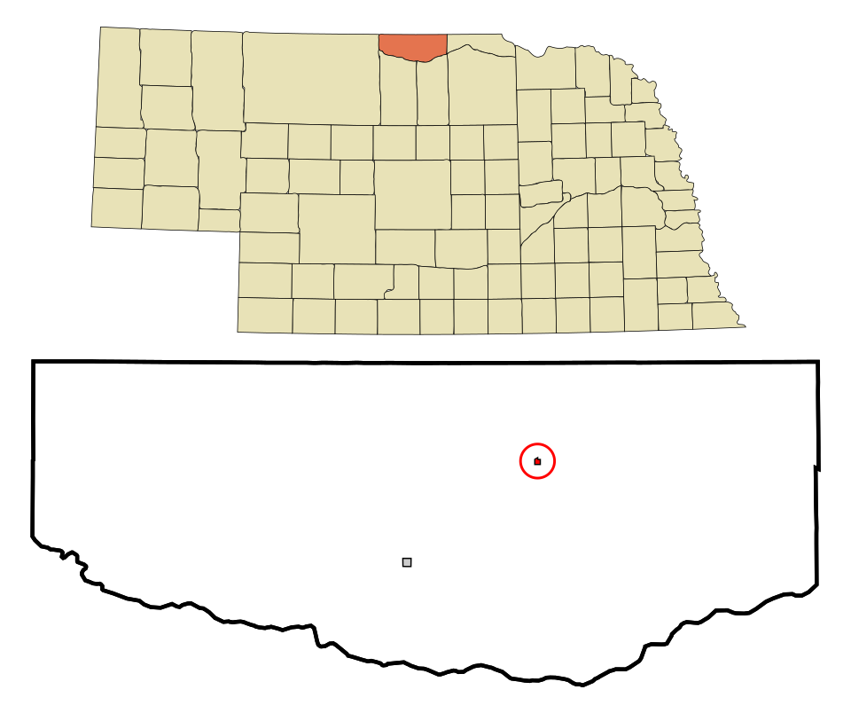 Locator map of Burton