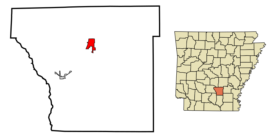Locator map of Rison