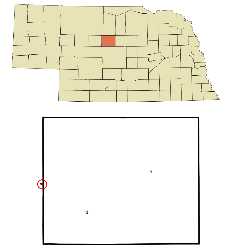 Locator map of Halsey