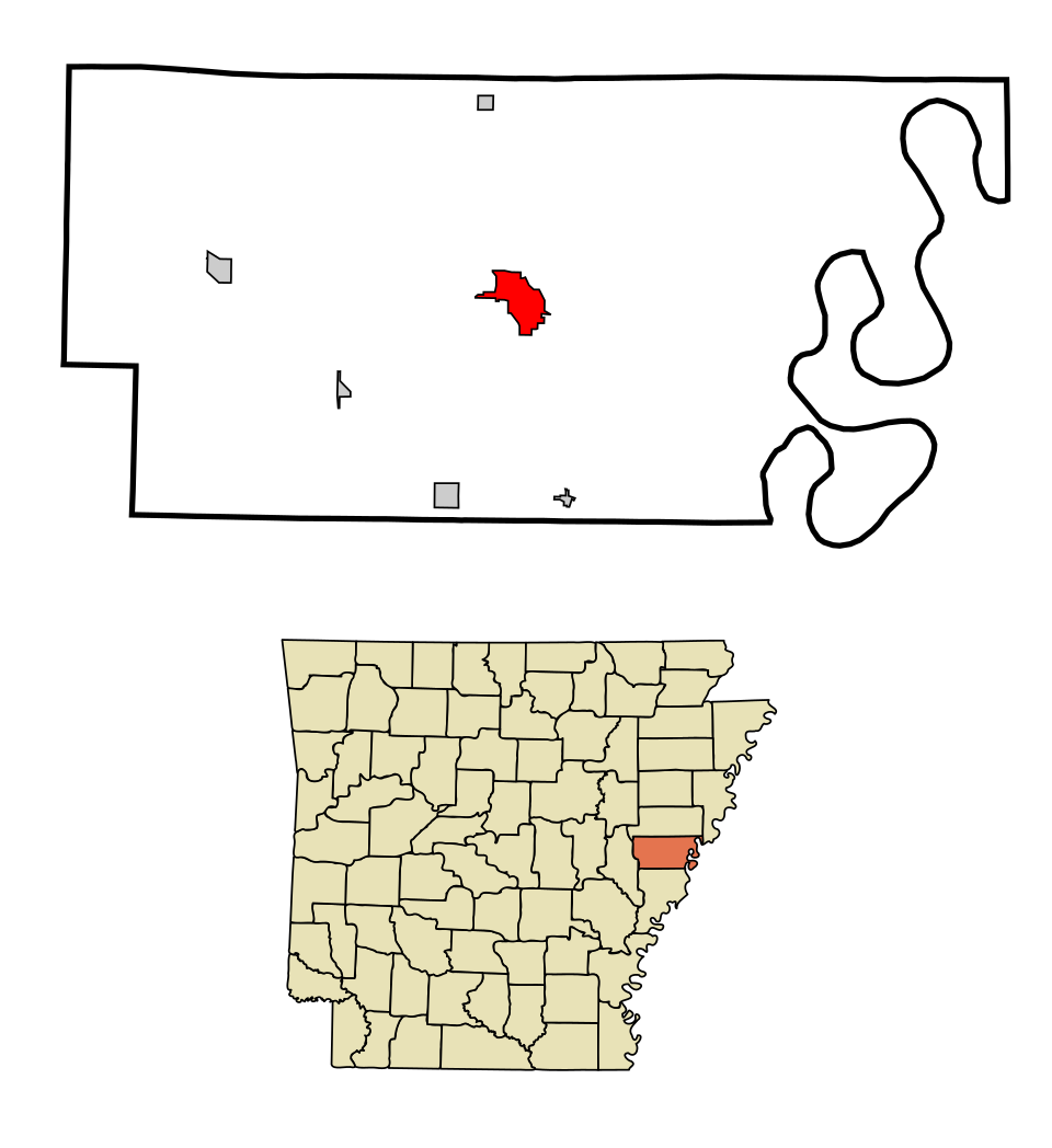 Locator map of Marianna