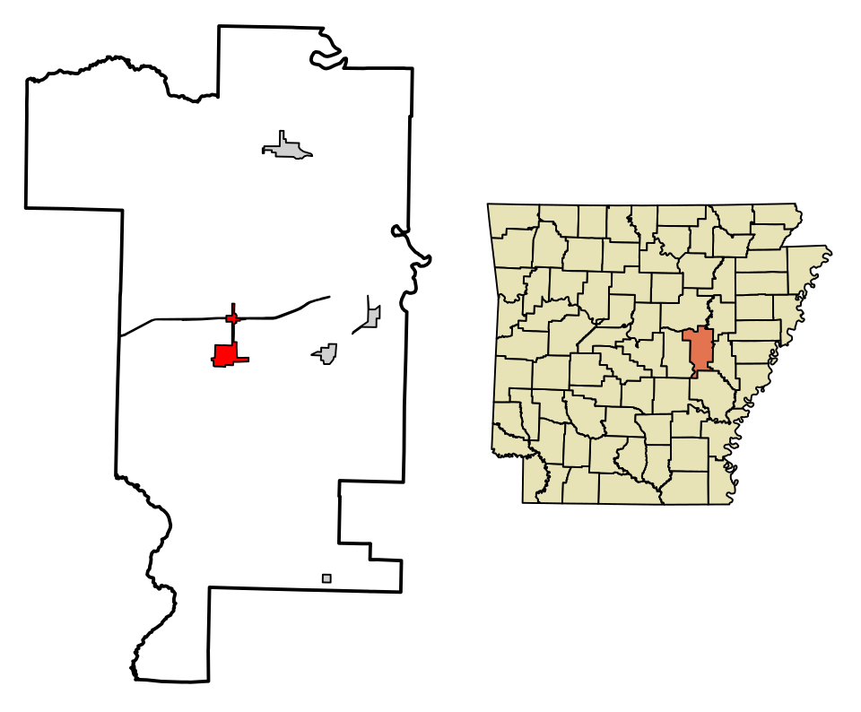 Locator map of Hazen
