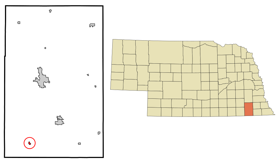 Locator map of Odell