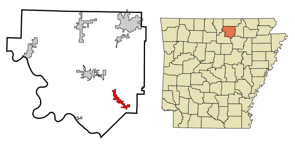 Locator map of Mount Pleasant
