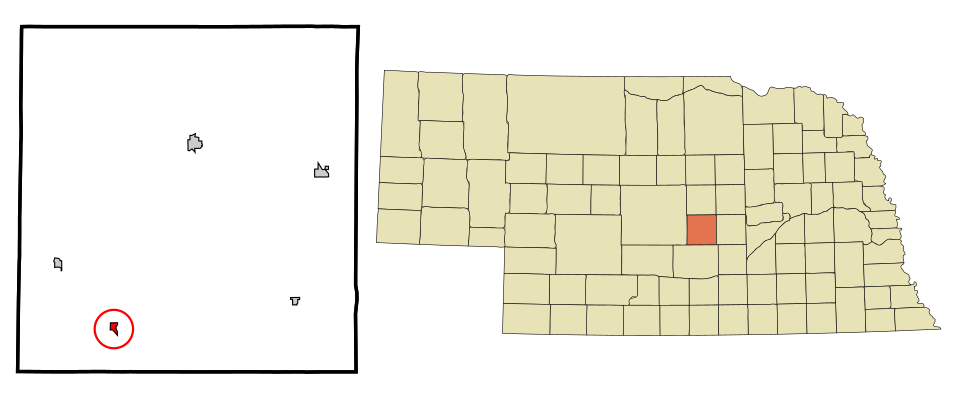 Locator map of Hazard