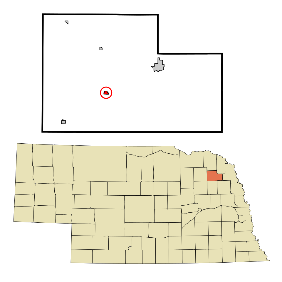 Locator map of Winside