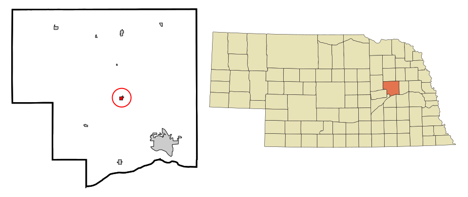 Locator map of Platte Center