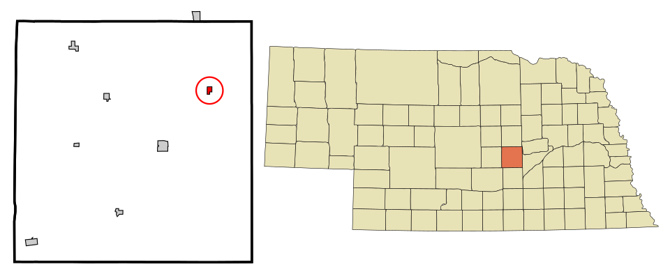 Locator map of Cushing