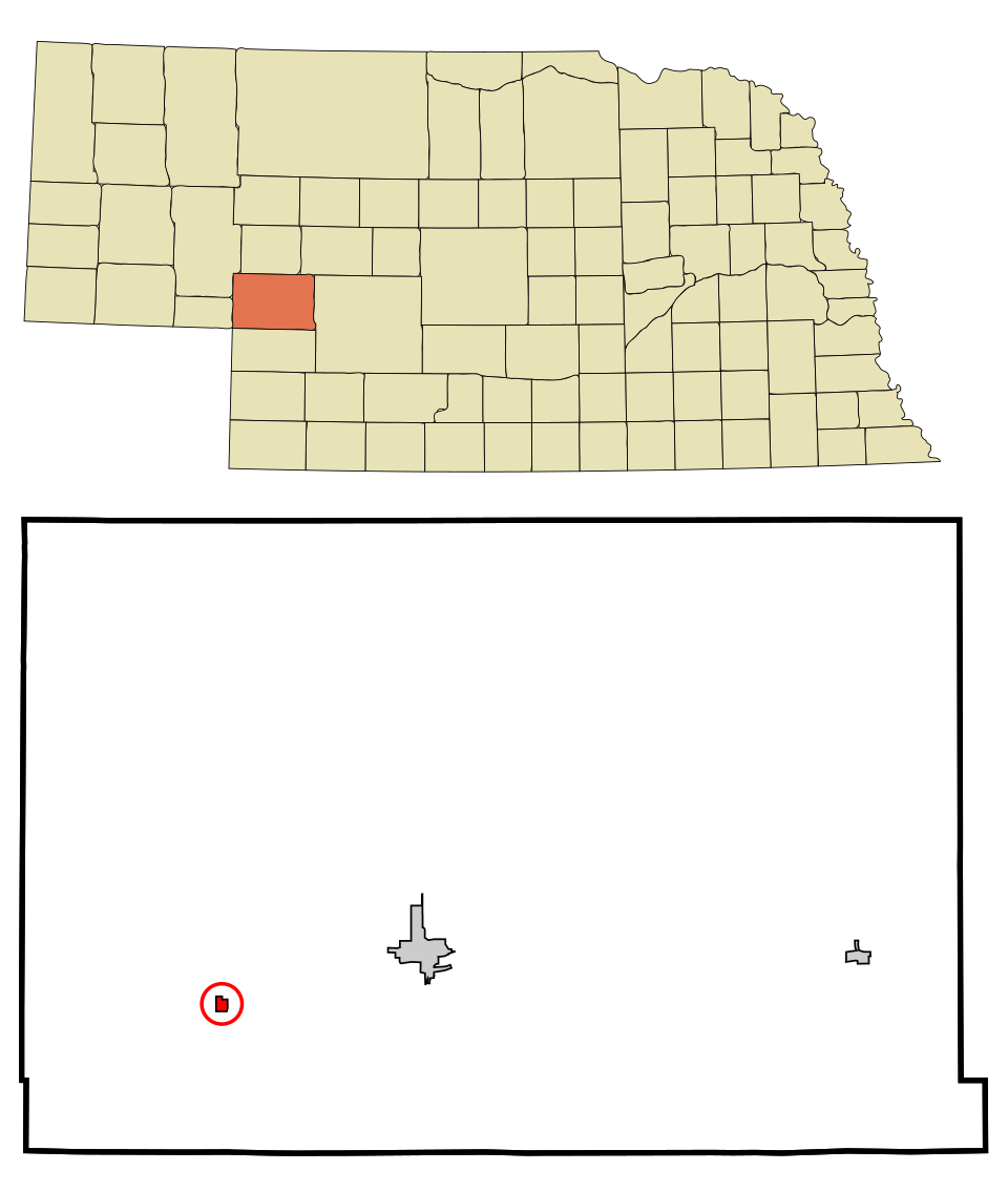 Locator map of Brule