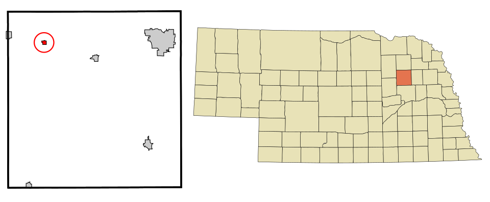 Locator map of Meadow Grove