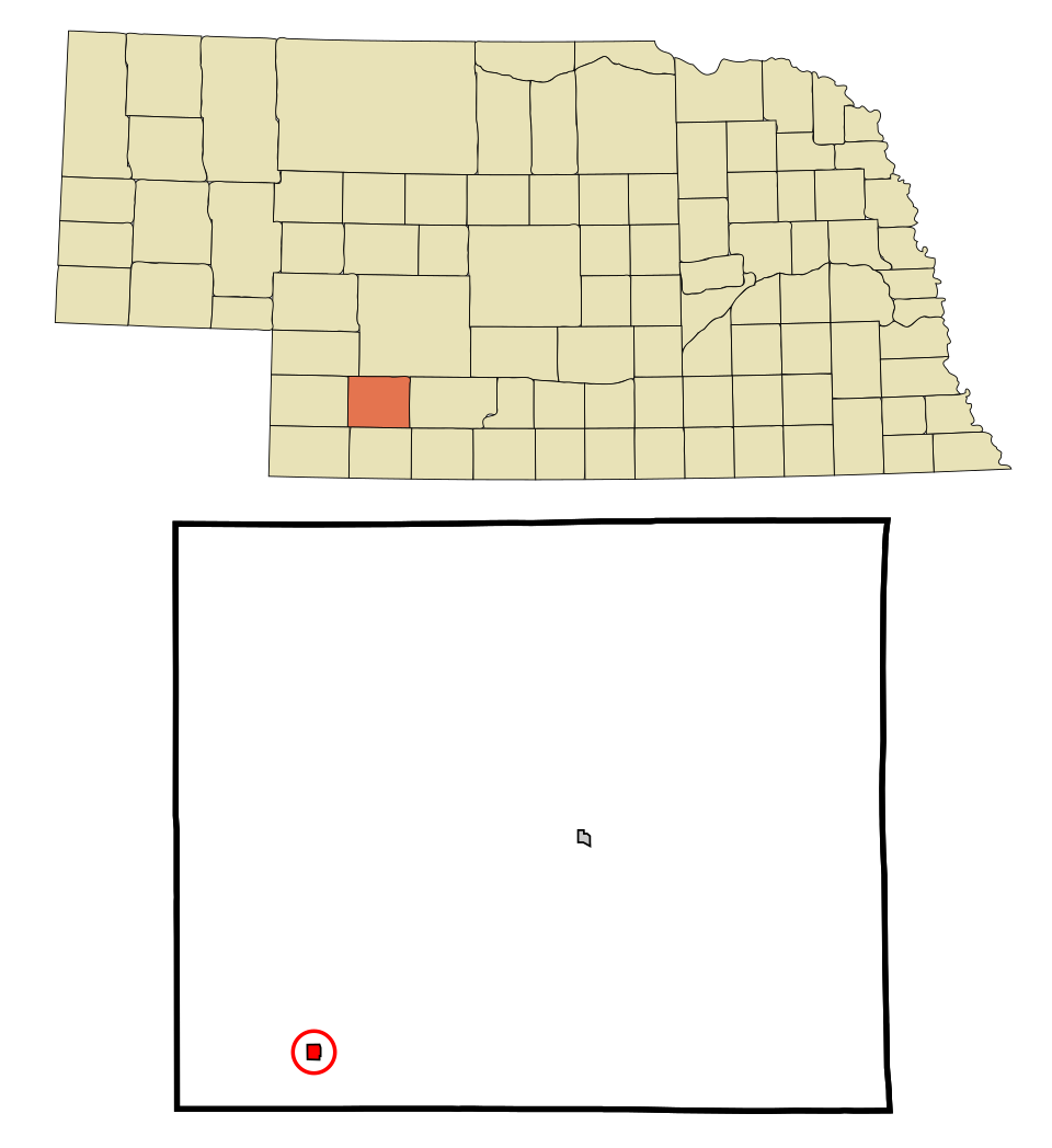 Locator map of Hamlet