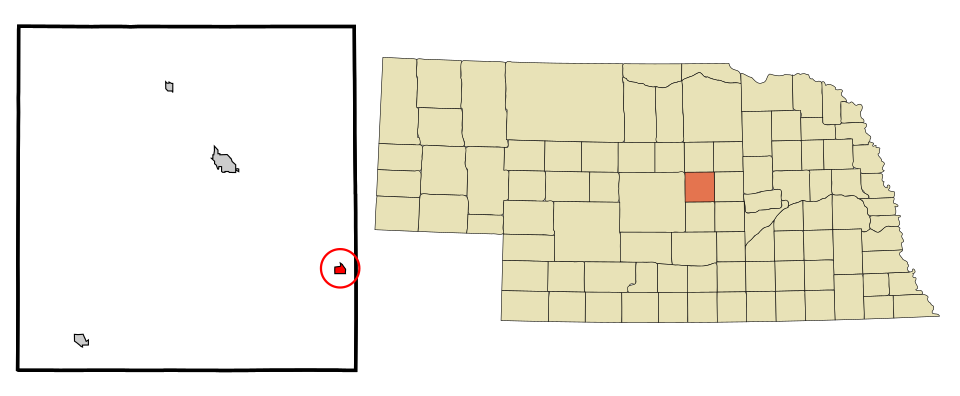 Locator map of North Loup