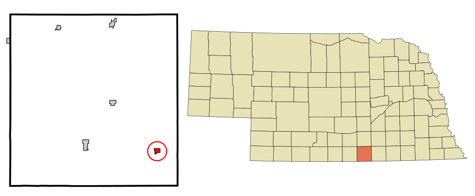 Locator map of Guide Rock
