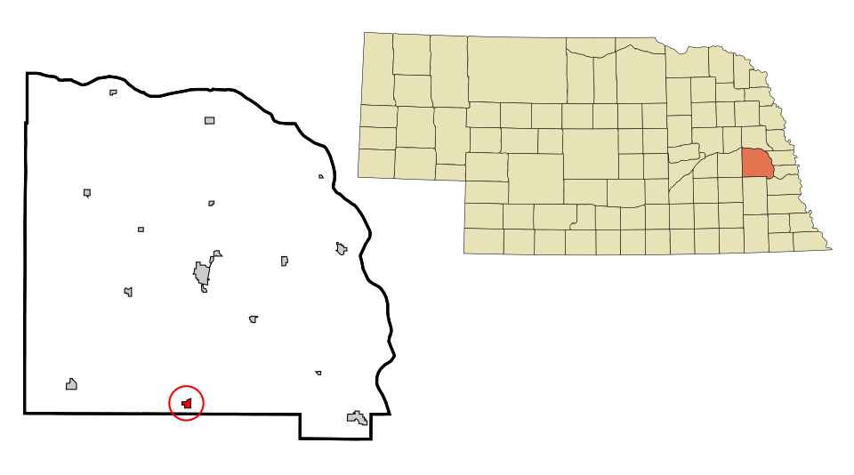 Locator map of Ceresco