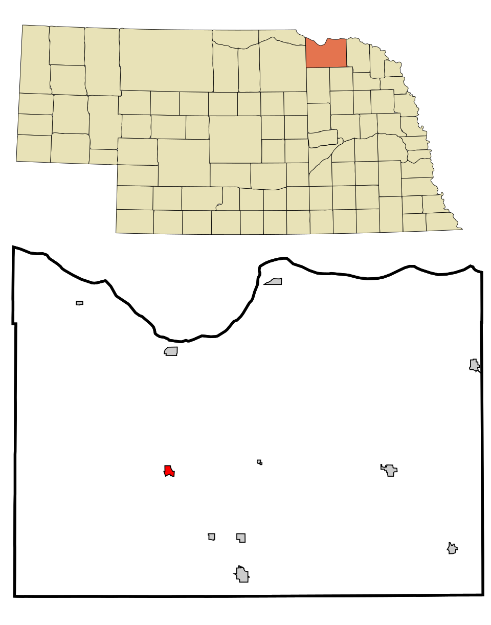 Locator map of Verdigre