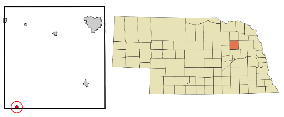 Locator map of Newman Grove