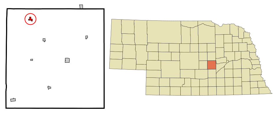 Locator map of Cotesfield