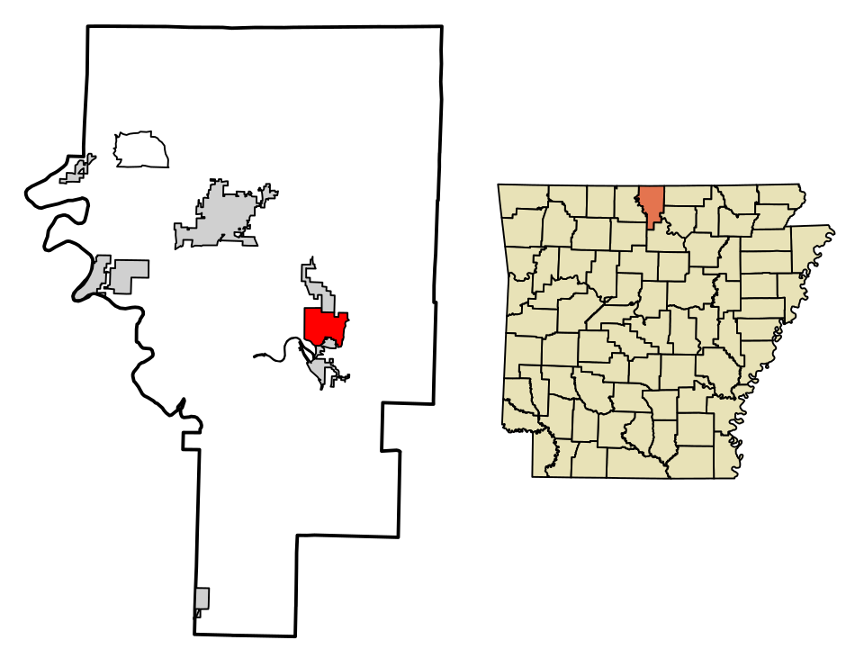Locator map of Salesville