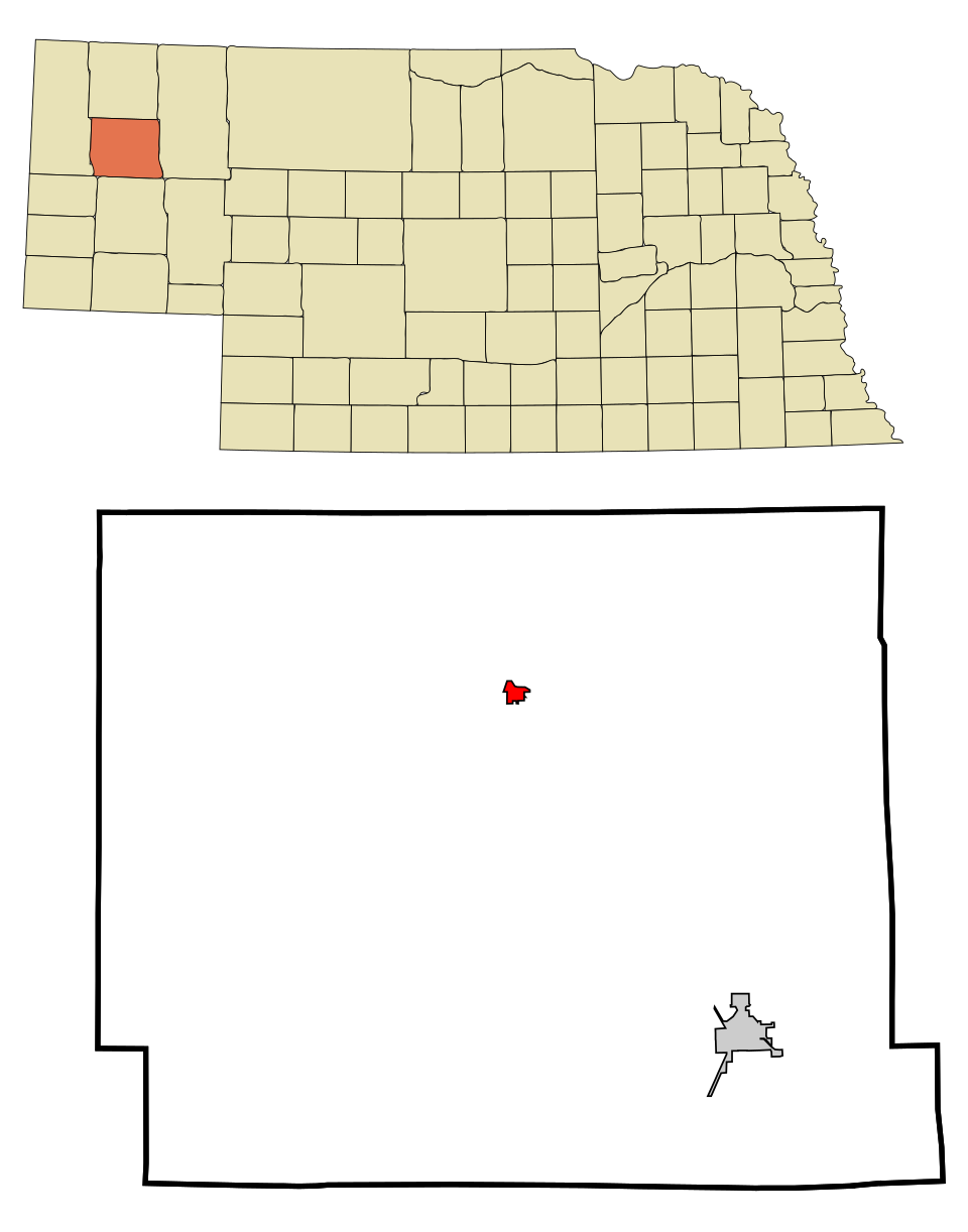 Locator map of Hemingford