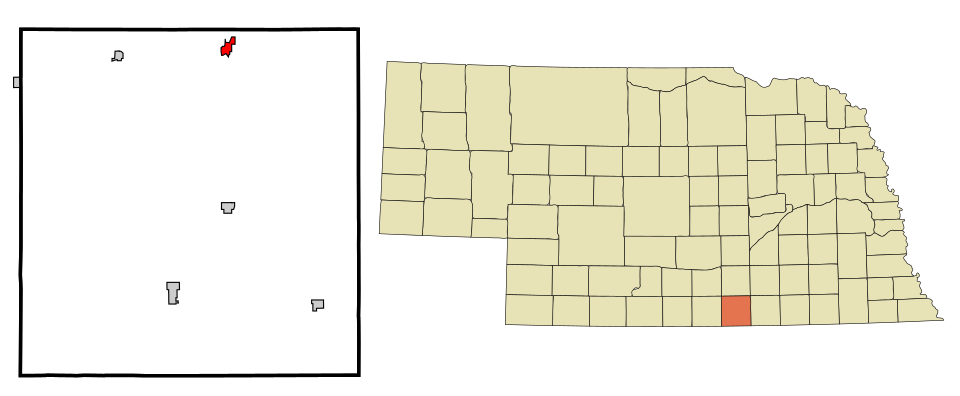 Locator map of Blue Hill