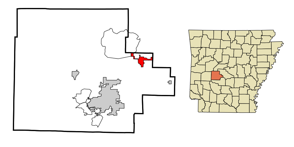 Locator map of Fountain Lake