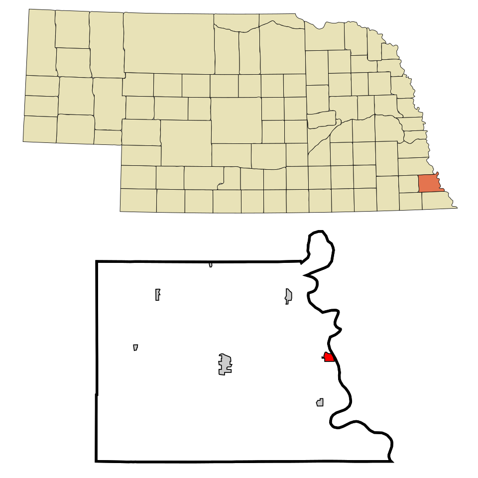 Locator map of Brownville
