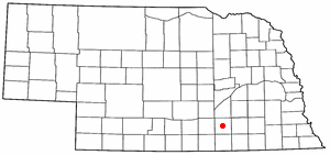 Locator map of Clay Center