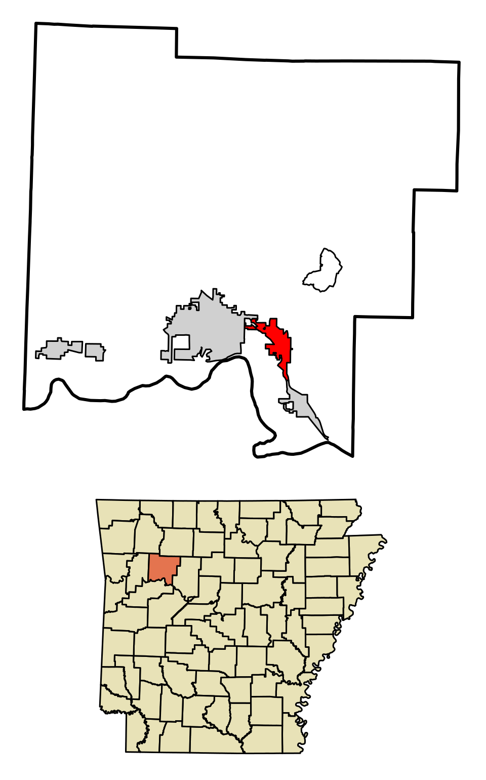 Locator map of Lamar