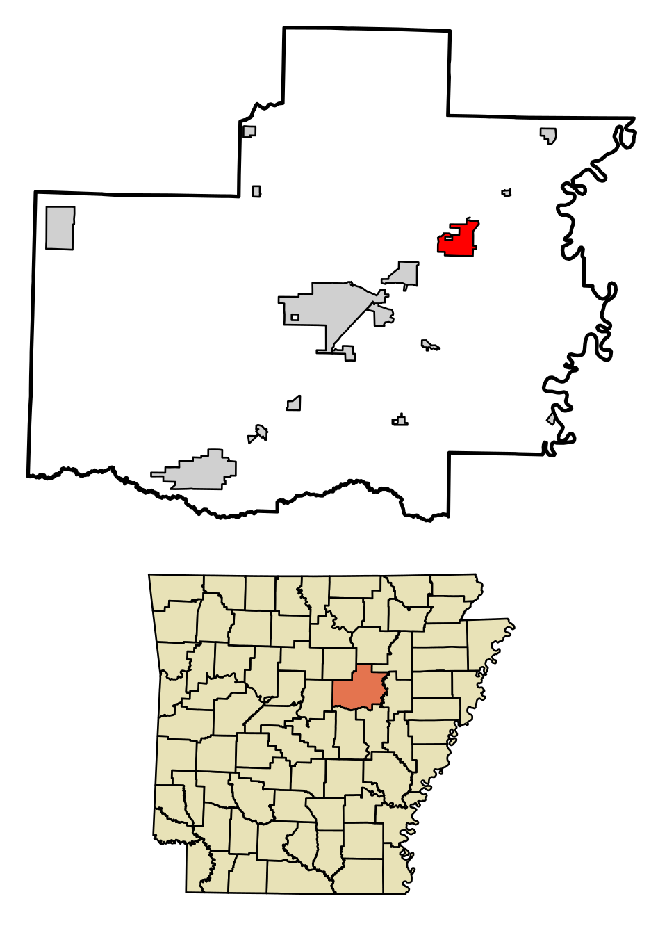 Map of Bald Knob
