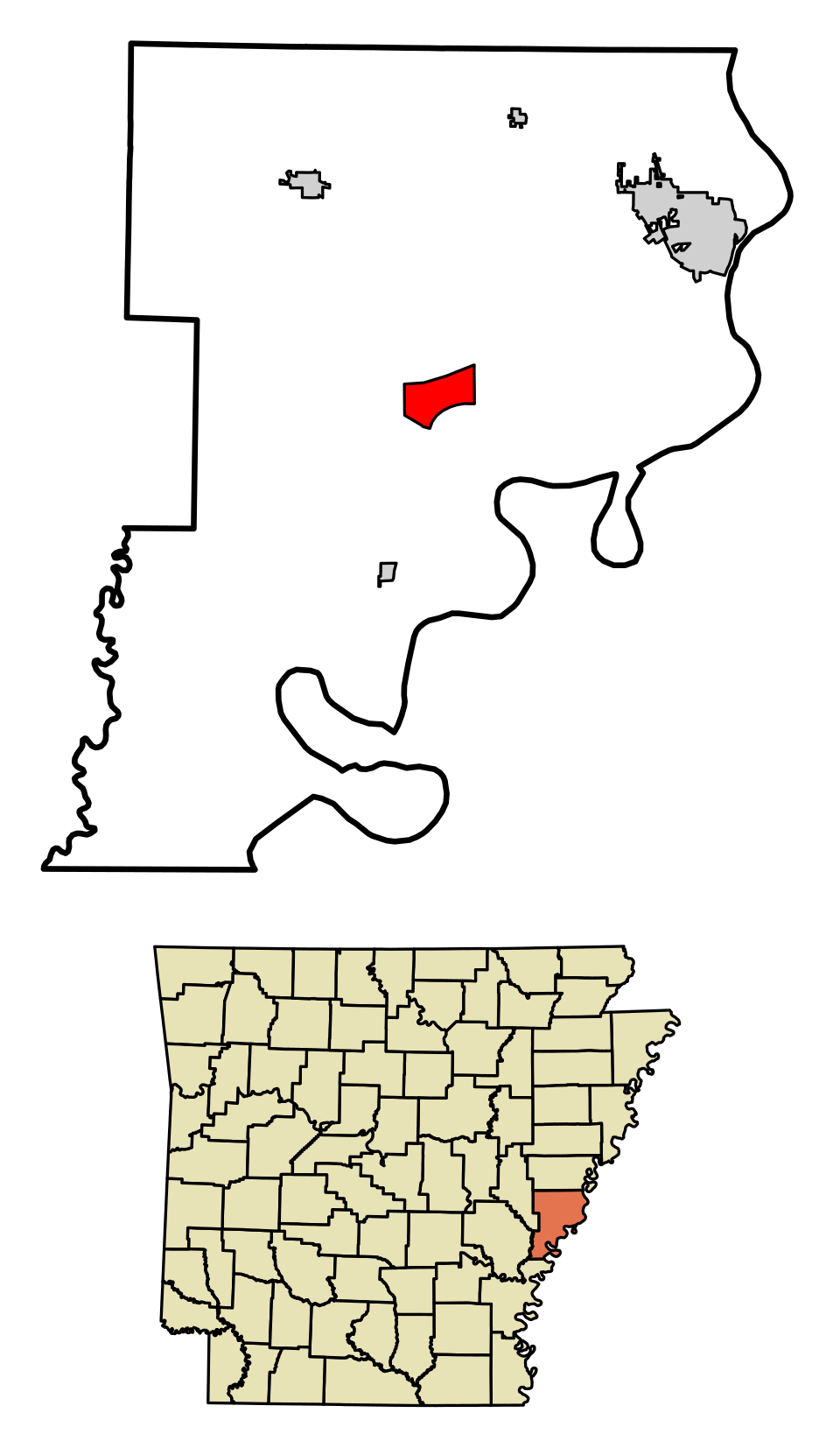 Locator map of Lake View
