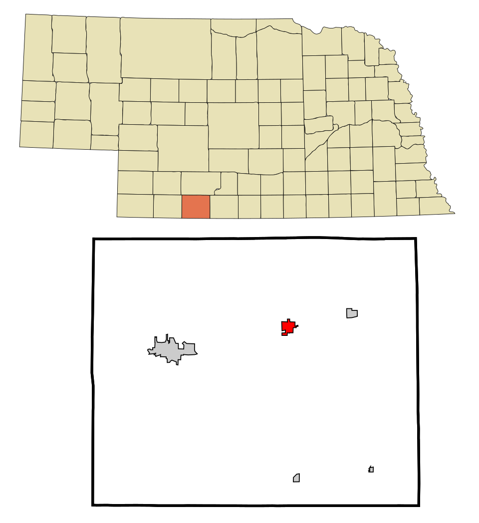 Locator map of Indianola