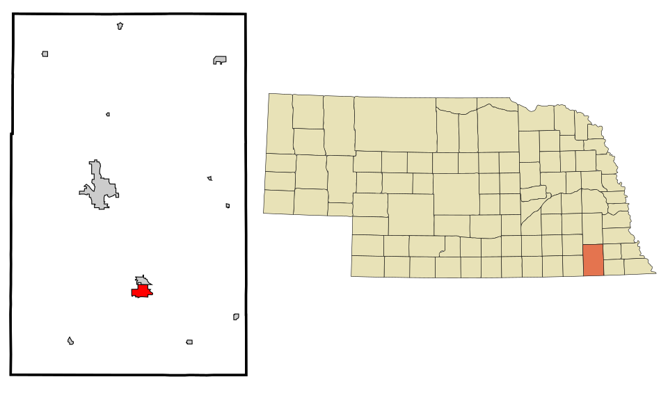 Locator map of Wymore