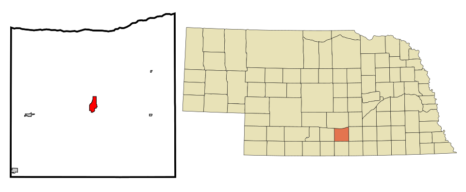 Locator map of Minden
