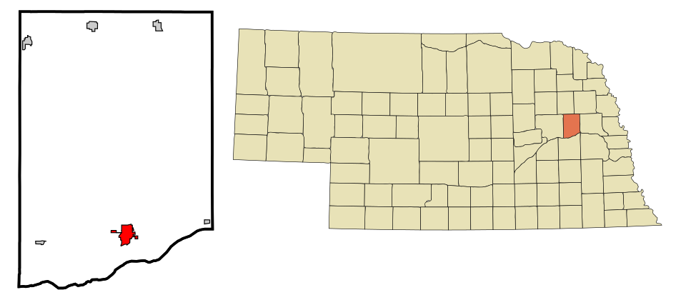 Locator map of Schuyler