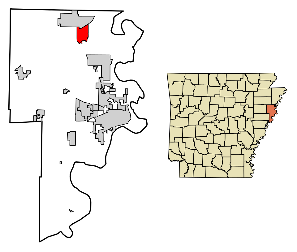 Locator map of Turrell