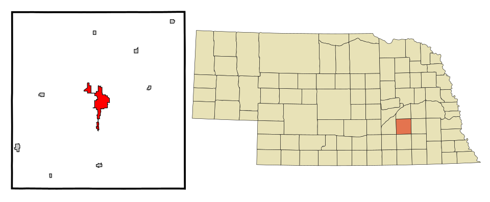 Locator map of York