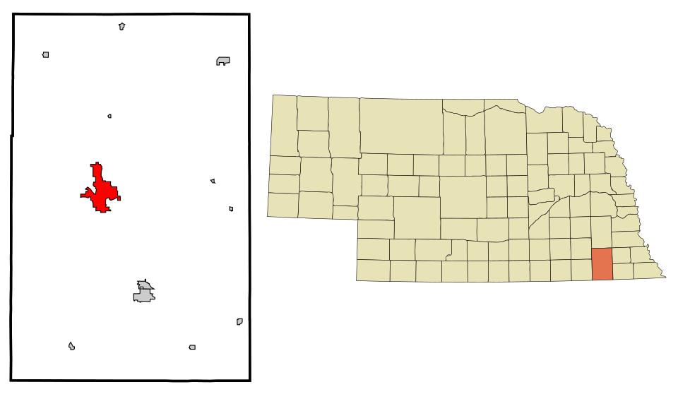 Locator map of Beatrice