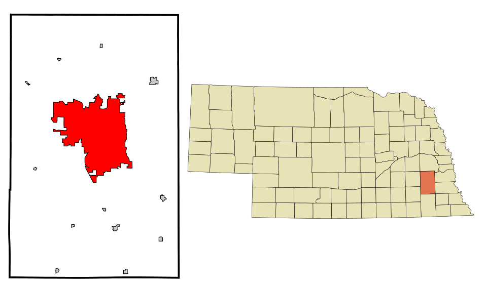 Locator map of Lincoln