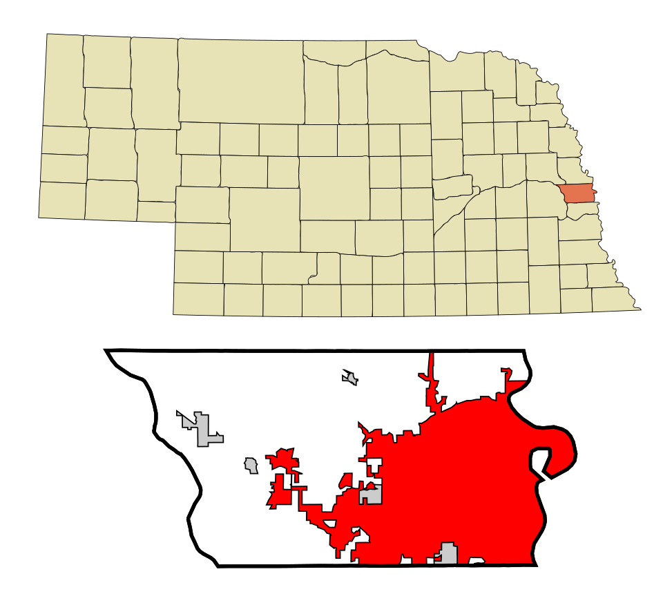 Locator map of Omaha