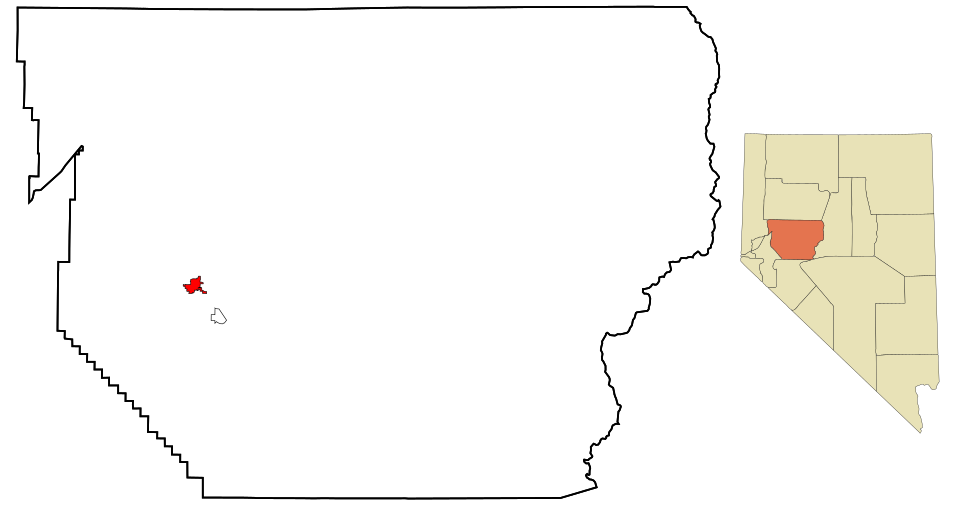 Locator map of Fallon