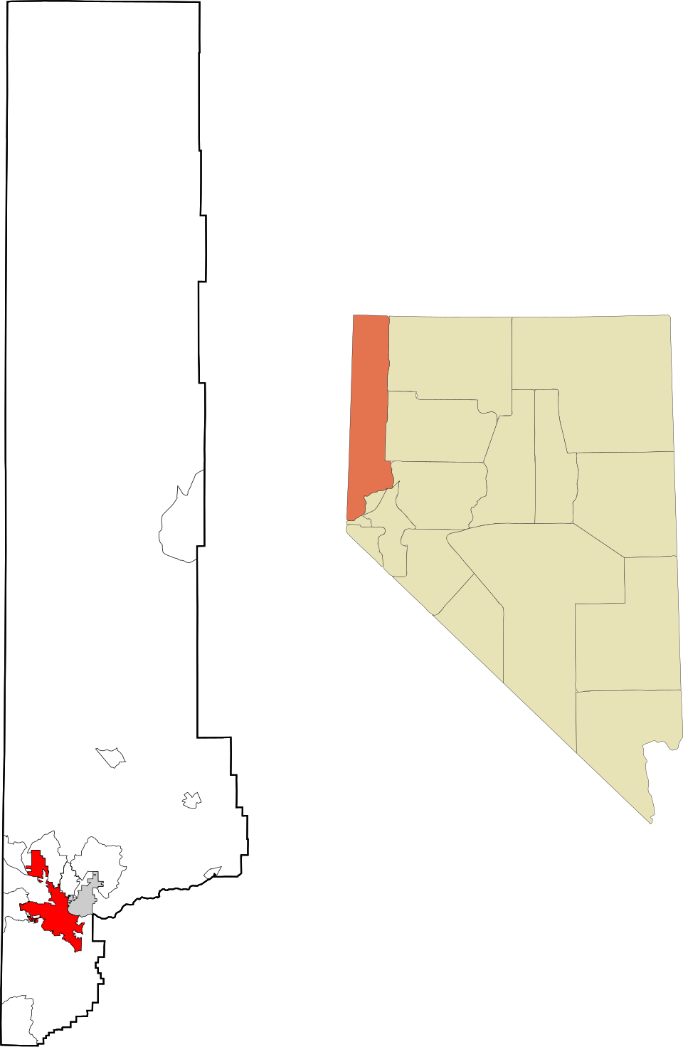 Locator map of Reno