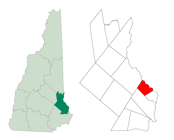 Locator map of Somersworth