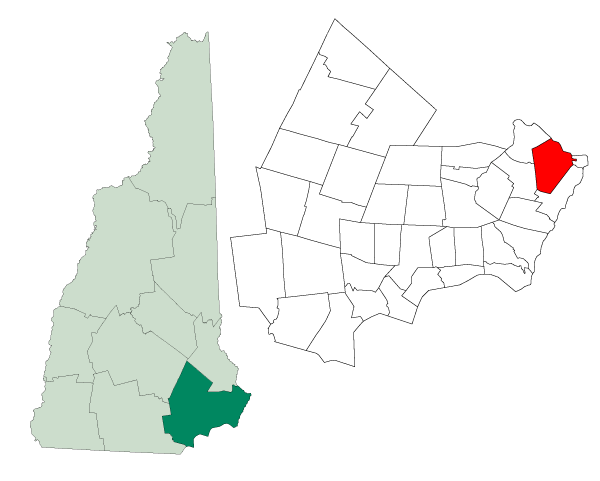 Locator map of Portsmouth