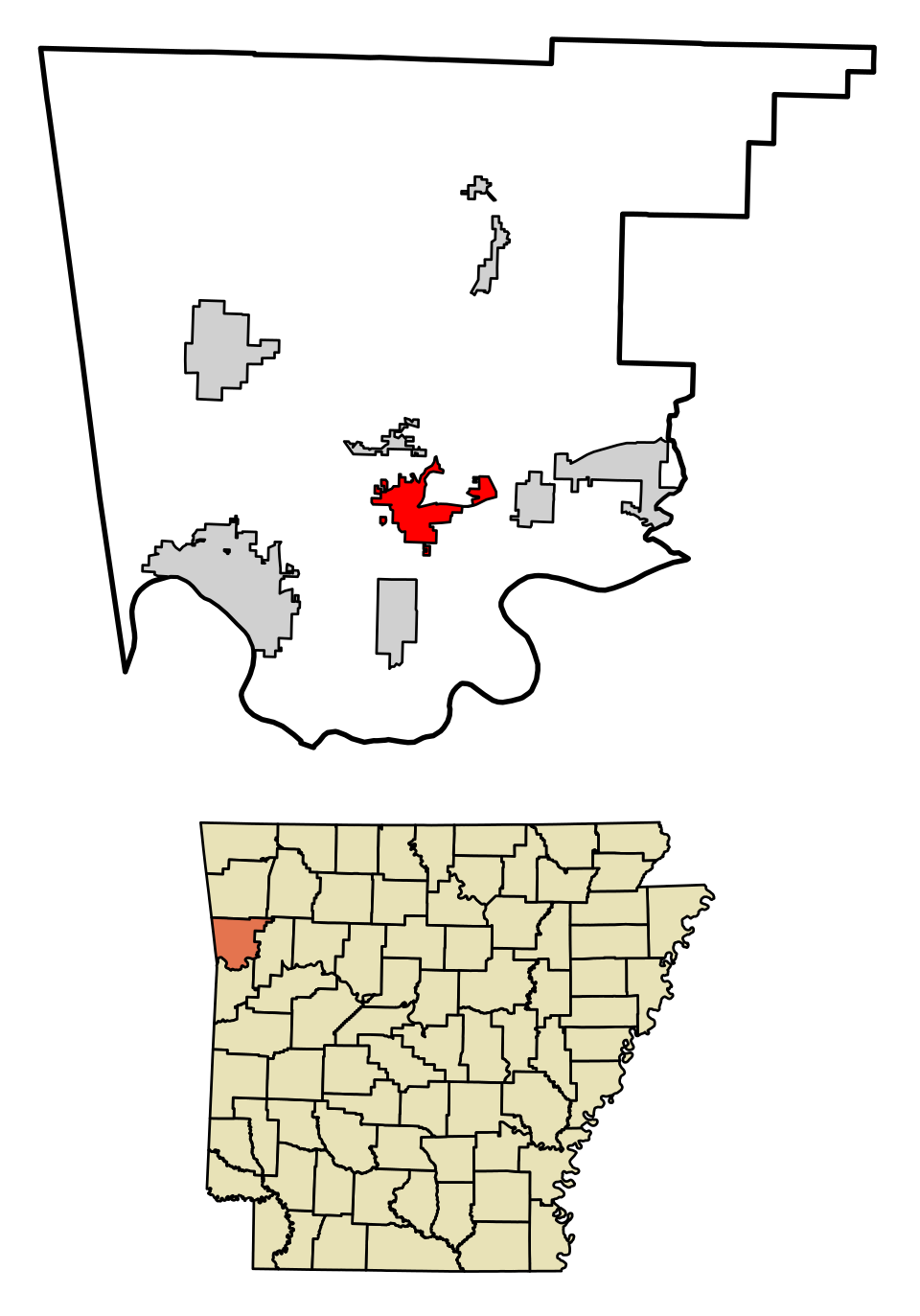 Locator map of Alma