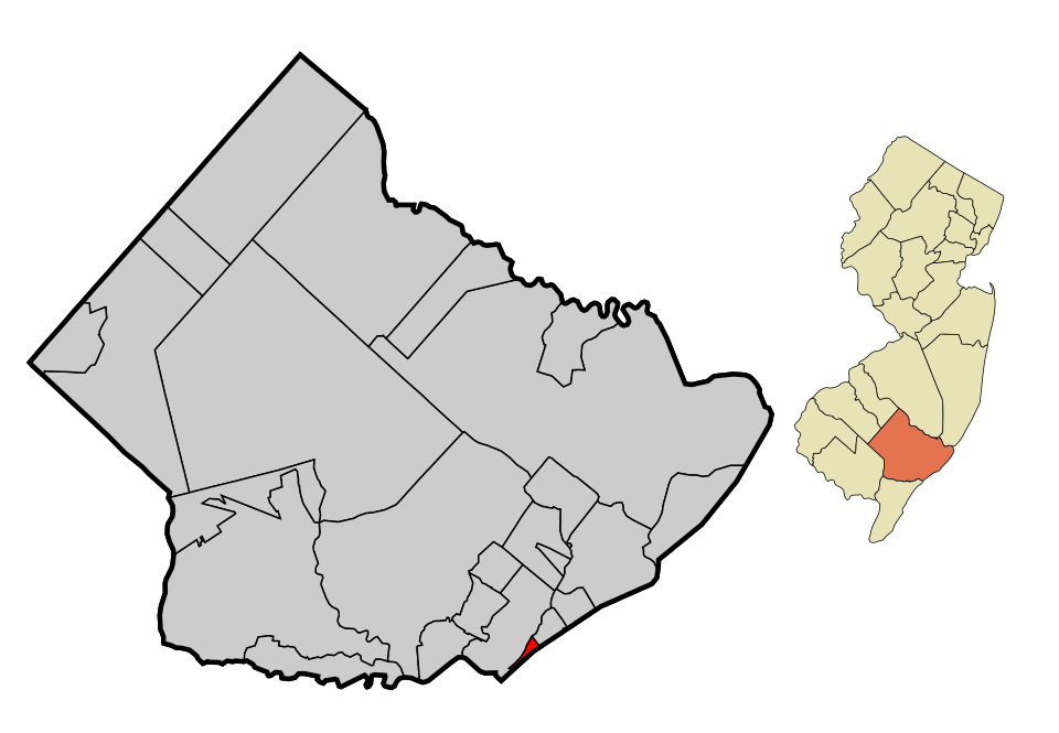 Locator map of Longport