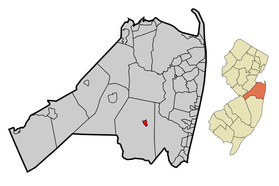 Locator map of Farmingdale