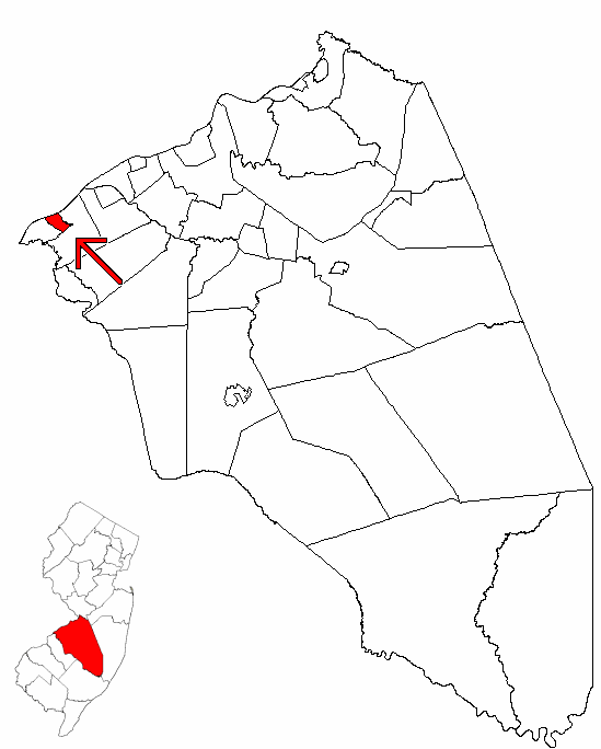 Locator map of Riverton